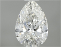 Natural Diamond 0.40 Carats, Pear with  Cut, H Color, VS2 Clarity and Certified by GIA