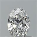 Natural Diamond 0.41 Carats, Oval with  Cut, D Color, IF Clarity and Certified by GIA