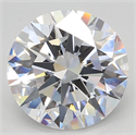 Lab Grown Diamond 3.94 Carats, Round with Excellent Cut, D Color, VVS1 Clarity and Certified by GIA