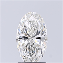 Natural Diamond 1.30 Carats, Oval with  Cut, G Color, SI2 Clarity and Certified by GIA
