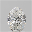 Diamante Natural 1.20 quilates, Ovalado , Color G, claridad SI1 y certificado GIA
