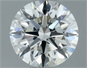 Natural Diamond 1.01 Carats, Round with Excellent Cut, H Color, VS2 Clarity and Certified by GIA