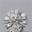 Natural Diamond 0.40 Carats, Round with Excellent Cut, E Color, SI1 Clarity and Certified by IGI