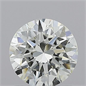 Natural Diamond 0.82 Carats, Round with Excellent Cut, J Color, SI1 Clarity and Certified by GIA
