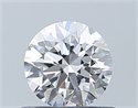 Natural Diamond 0.51 Carats, Round with Excellent Cut, D Color, VVS2 Clarity and Certified by GIA