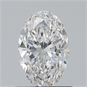 Natural Diamond 0.80 Carats, Oval with  Cut, D Color, VS2 Clarity and Certified by GIA