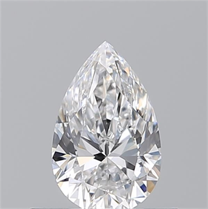 Picture of Natural Diamond 0.50 Carats, Pear with  Cut, E Color, VS1 Clarity and Certified by GIA