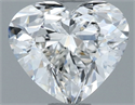 Natural Diamond 0.50 Carats, Heart with  Cut, G Color, VVS2 Clarity and Certified by GIA
