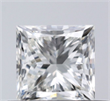 Natural Diamond 0.50 Carats, Princess with  Cut, J Color, VS1 Clarity and Certified by GIA