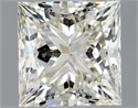 Natural Diamond 1.30 Carats, Princess with  Cut, K Color, VS2 Clarity and Certified by GIA