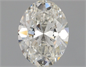 Natural Diamond 0.71 Carats, Oval with  Cut, H Color, SI1 Clarity and Certified by GIA