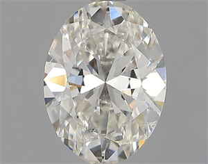 Picture of Natural Diamond 0.71 Carats, Oval with  Cut, H Color, SI1 Clarity and Certified by GIA