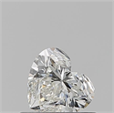 Natural Diamond 0.50 Carats, Heart with  Cut, I Color, VVS1 Clarity and Certified by GIA
