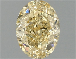 Picture of Lab Grown Diamond 1.52 Carats, Oval with  Cut, Fancy Vivid Yellow Color, VS2 Clarity and Certified by IGI