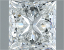 Natural Diamond 1.01 Carats, Princess with  Cut, H Color, VS1 Clarity and Certified by GIA