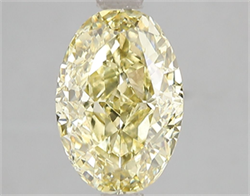 Picture of Lab Grown Diamond 3.08 Carats, Oval with  Cut, Fancy Intense Yellow Color, VS2 Clarity and Certified by IGI