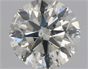 Natural Diamond 1.00 Carats, Round with Excellent Cut, J Color, SI1 Clarity and Certified by HRD