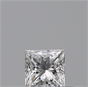 Natural Diamond 0.24 Carats, Princess with  Cut, E Color, VS2 Clarity and Certified by GIA