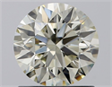 Diamante Natural 1.05 quilates, Redondo , Color K, claridad IF y certificado IGI