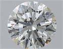 Natural Diamond 2.51 Carats, Round with Excellent Cut, I Color, SI2 Clarity and Certified by GIA