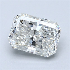 Picture of Natural Diamond 1.50 Carats, Radiant with  Cut, H Color, VVS2 Clarity and Certified by GIA