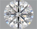 Natural Diamond 0.71 Carats, Round with Excellent Cut, F Color, VVS1 Clarity and Certified by GIA