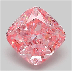 Picture of Lab Grown Diamond 2.01 Carats, CUSHION MODIFIED with  Cut, Fancy Vivid Pink Color, VS1 Clarity and Certified by IGI