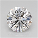 Lab Grown Diamond 1.03 Carats, Round with Ideal Cut, D Color, VS2 Clarity and Certified by IGI