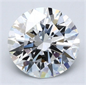 Natural Diamond 2.21 Carats, Round with Excellent Cut, E Color, VVS1 Clarity and Certified by GIA