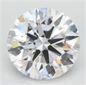 Lab Grown Diamond 3.60 Carats, Round with Ideal Cut, D Color, IF Clarity and Certified by IGI