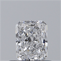 Natural Diamond 0.40 Carats, Radiant with  Cut, D Color, IF Clarity and Certified by GIA