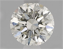 Natural Diamond 0.70 Carats, Round with Excellent Cut, J Color, VVS1 Clarity and Certified by IGI