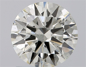Picture of Natural Diamond 1.11 Carats, Round with Excellent Cut, J Color, SI1 Clarity and Certified by IGI