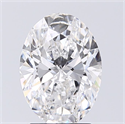 Natural Diamond 2.01 Carats, Oval with  Cut, D Color, SI1 Clarity and Certified by GIA