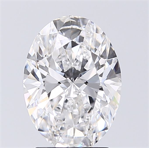 Picture of Natural Diamond 2.01 Carats, Oval with  Cut, D Color, SI1 Clarity and Certified by GIA