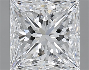 Picture of Natural Diamond 2.00 Carats, Princess with  Cut, D Color, VVS2 Clarity and Certified by GIA