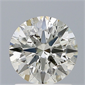 Natural Diamond 1.10 Carats, Round with Excellent Cut, K Color, I1 Clarity and Certified by GIA