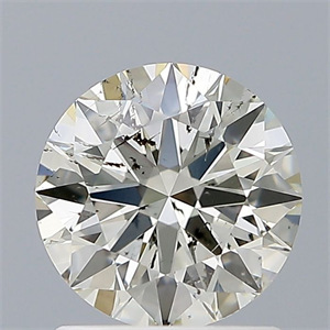 Picture of Natural Diamond 1.10 Carats, Round with Excellent Cut, K Color, I1 Clarity and Certified by GIA