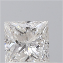 Natural Diamond 0.58 Carats, Princess with  Cut, D Color, VS1 Clarity and Certified by GIA