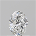 Natural Diamond 0.51 Carats, Oval with  Cut, F Color, VVS1 Clarity and Certified by GIA