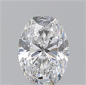 Natural Diamond 0.51 Carats, Oval with  Cut, E Color, VS1 Clarity and Certified by GIA