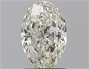 Natural Diamond 1.50 Carats, Oval with  Cut, I Color, SI2 Clarity and Certified by GIA