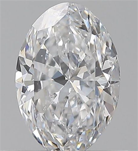 Picture of Natural Diamond 0.75 Carats, Oval with  Cut, D Color, SI2 Clarity and Certified by GIA
