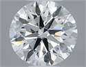 Natural Diamond 0.41 Carats, Round with Excellent Cut, H Color, VS2 Clarity and Certified by IGI