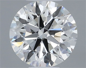 Picture of Natural Diamond 0.41 Carats, Round with Excellent Cut, H Color, VS2 Clarity and Certified by IGI