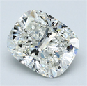 Natural Diamond 3.01 Carats, Cushion with  Cut, I Color, VS2 Clarity and Certified by GIA