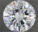 Diamante Natural 3.70 quilates, Redondo , Color F, claridad VVS2 y certificado GIA