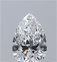 Diamante Natural 0.30 quilates, De pera , Color E, claridad VVS2 y certificado GIA