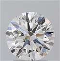 Natural Diamond 2.01 Carats, Round with Excellent Cut, I Color, VVS2 Clarity and Certified by GIA