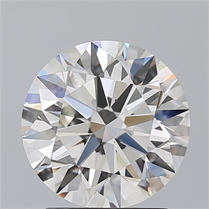 Picture of Natural Diamond 2.01 Carats, Round with Excellent Cut, I Color, VVS2 Clarity and Certified by GIA